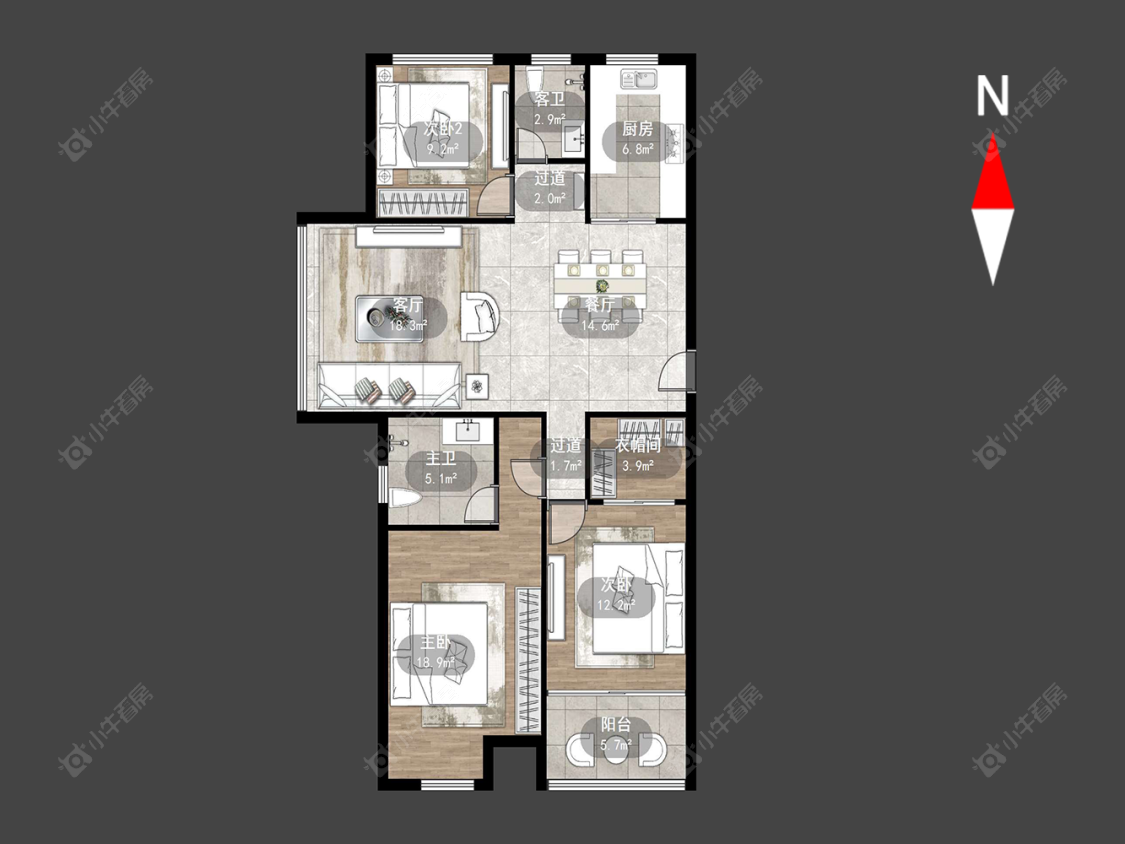 常州尚枫澜湾在售二手房源户型图_小牛看房