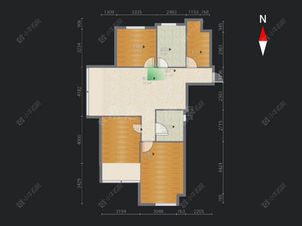 常州康桥水郡在售二手房源户型图_小牛看房