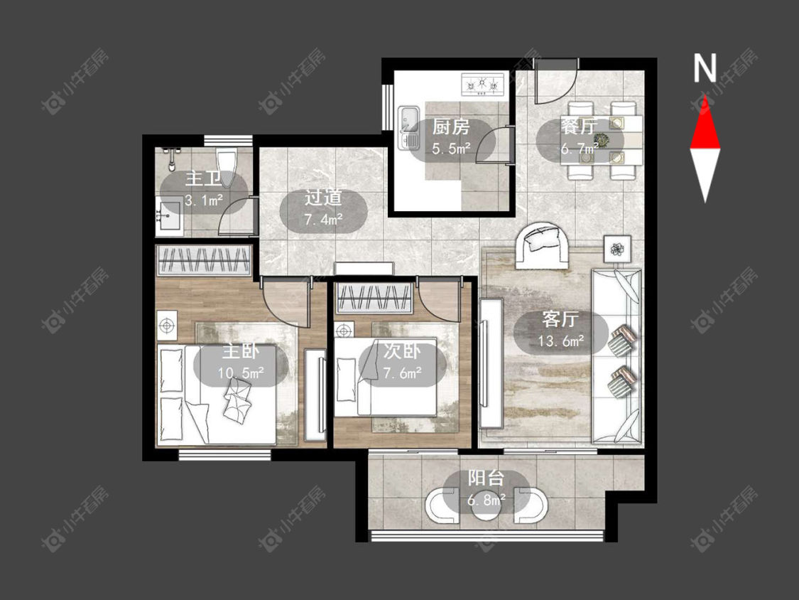 常州观湖名轩在售二手房源户型图_小牛看房