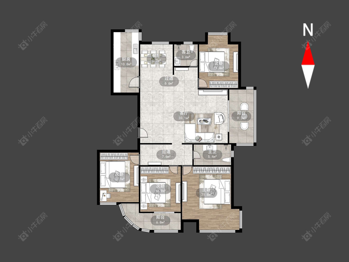 常州中央花园在售二手房源户型图_小牛看房