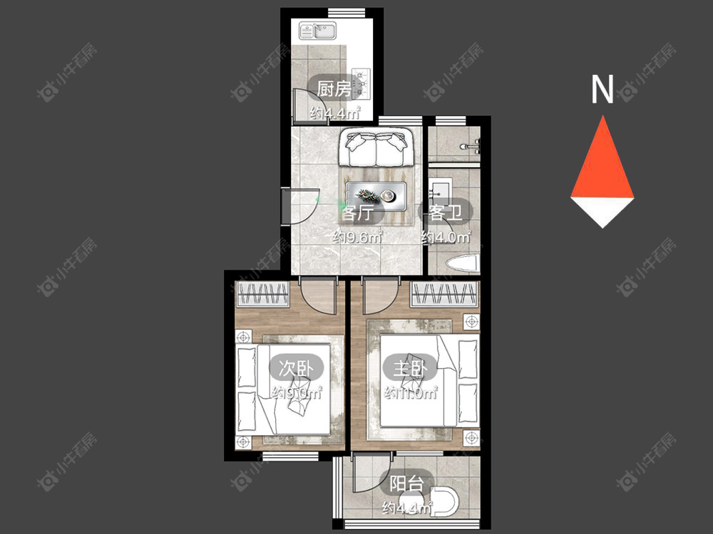 勤业四村北区房源户型图 常州勤业四村北区在售二手房源户型图_小牛看房