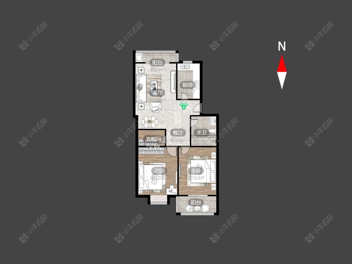 常州广成路小区新区在售二手房房源户型图_小牛看房