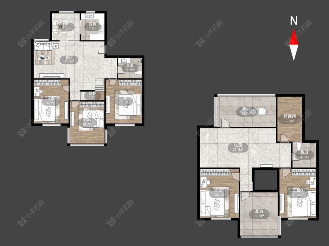 常州紫阳花园在售二手房源户型图_小牛看房