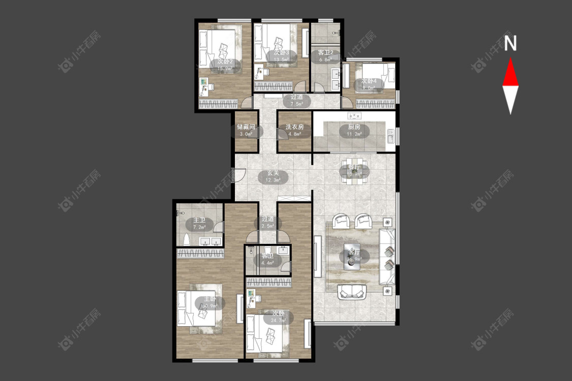 常州玉兰广场二期在售二手房源户型图_小牛看房