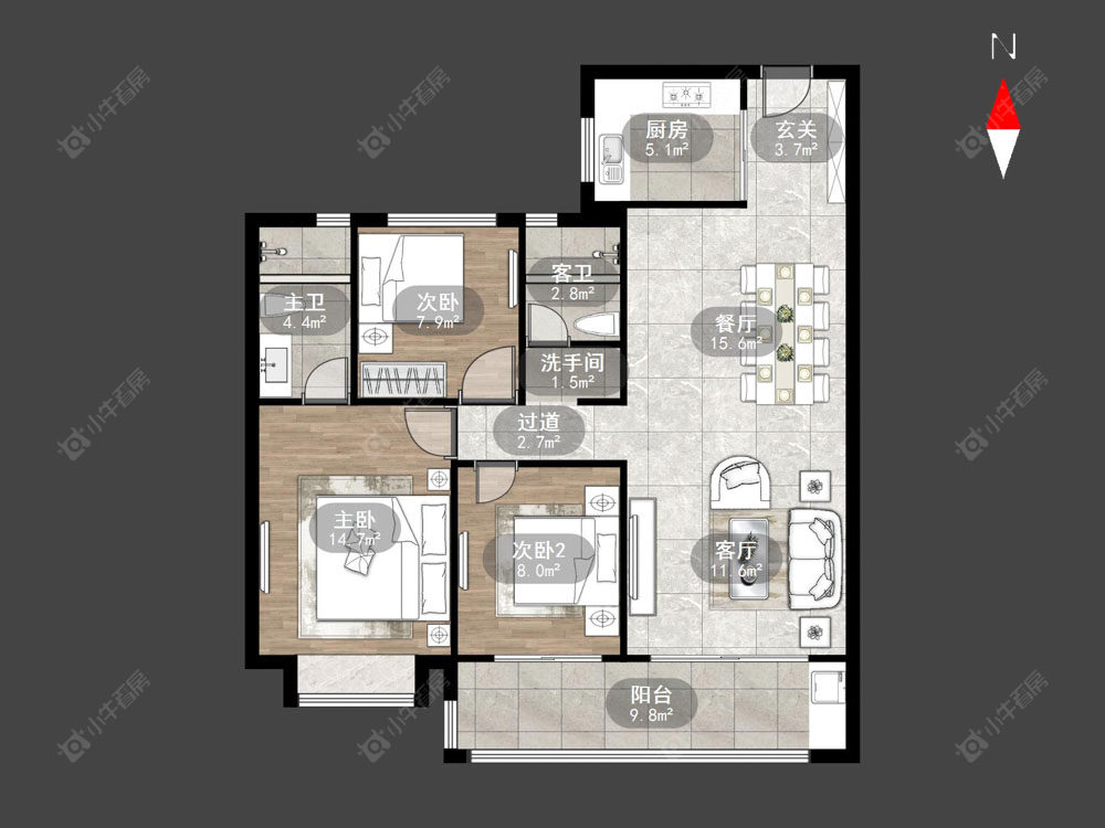 常州碧桂园壹号天禧在售二手房源户型图_小牛看房