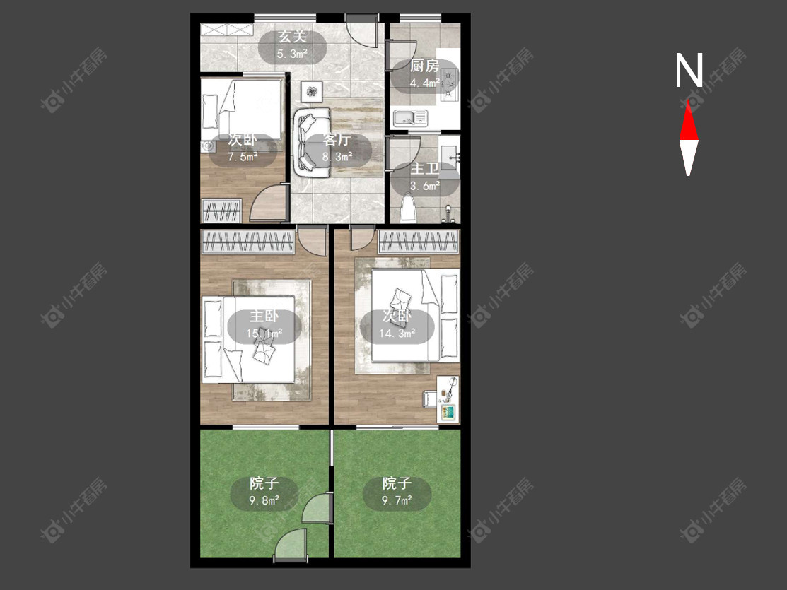 常州朝阳三村在售二手房源户型图_小牛看房