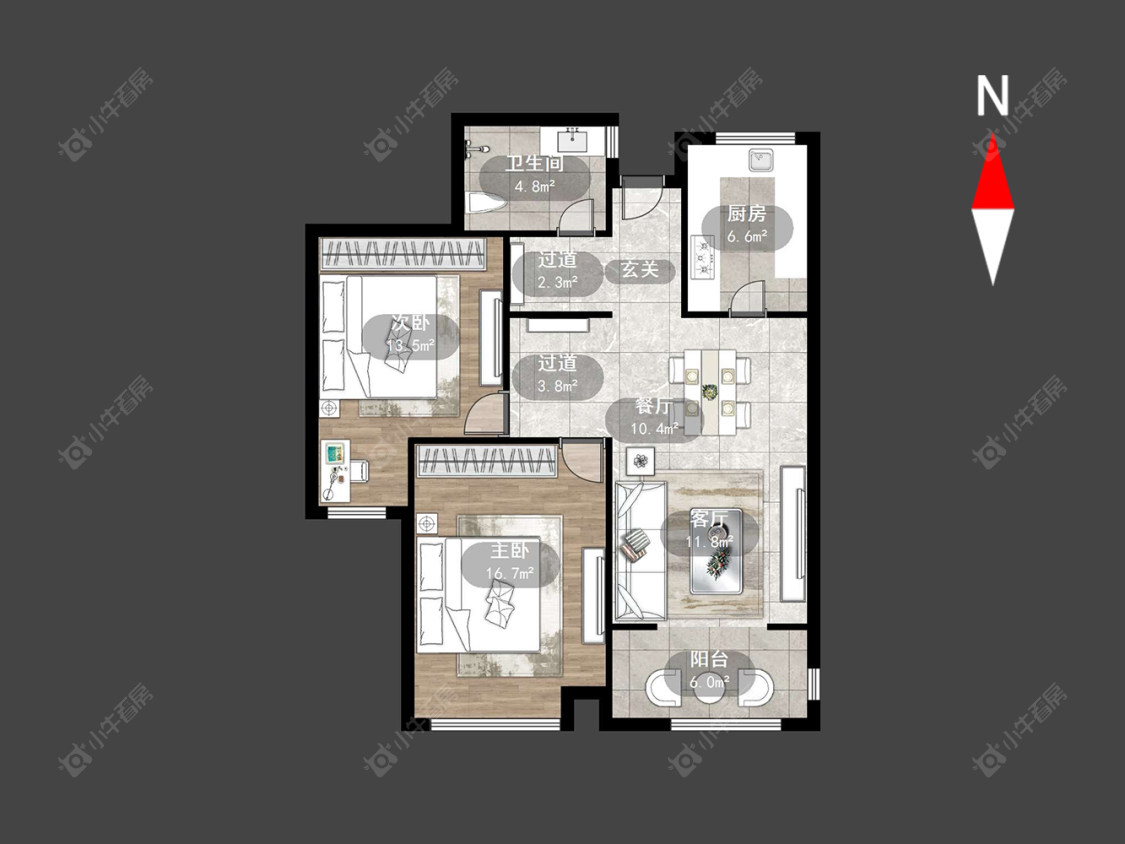 常州阳光龙庭在售二手房源户型图_小牛看房