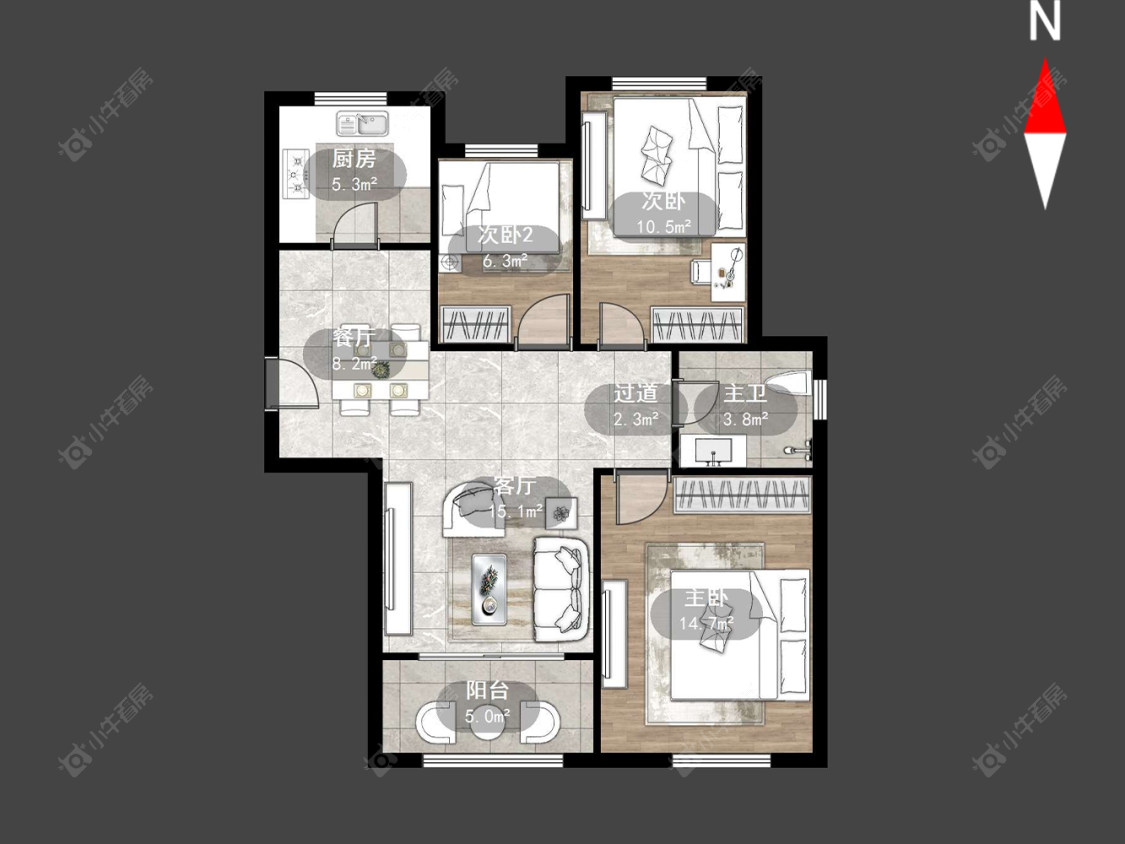 香溢紫郡三期房源户型图 常州香溢紫郡三期在售二手房源户型图_小牛看房
