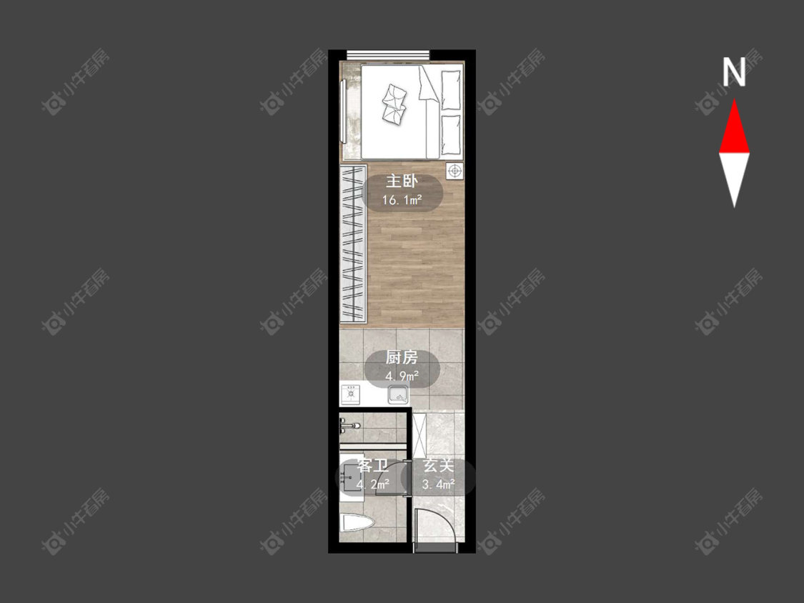 常州新天地不夜城在售二手房源户型图_小牛看房