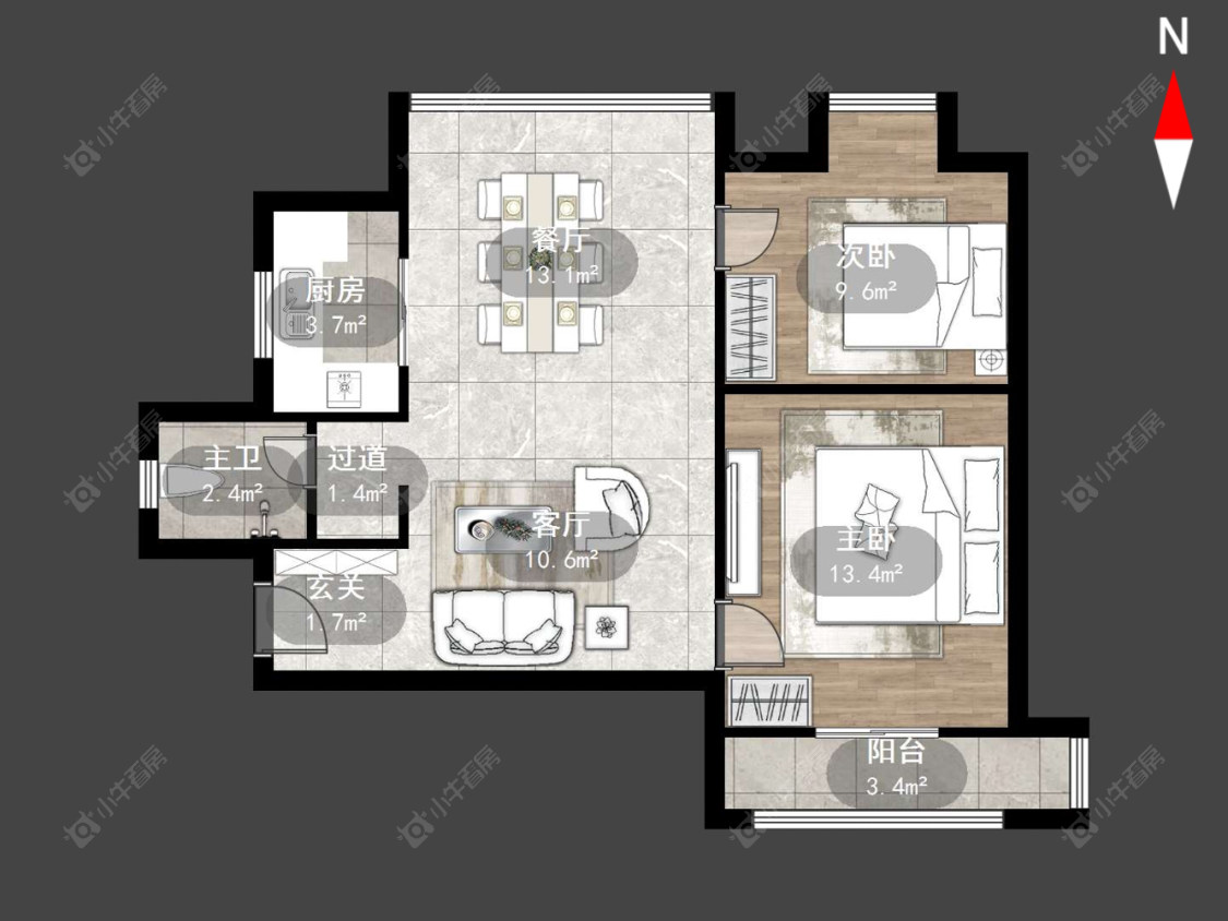 常州名骏家园在售二手房源户型图_小牛看房