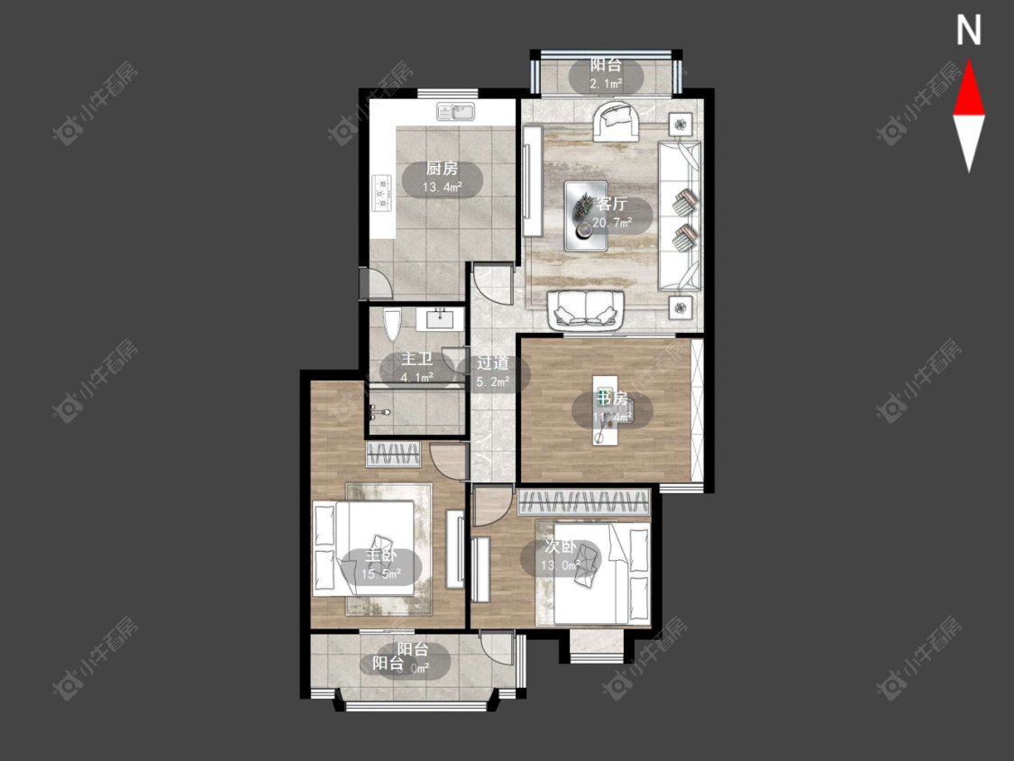 常州怀德苑在售二手房源户型图_小牛看房