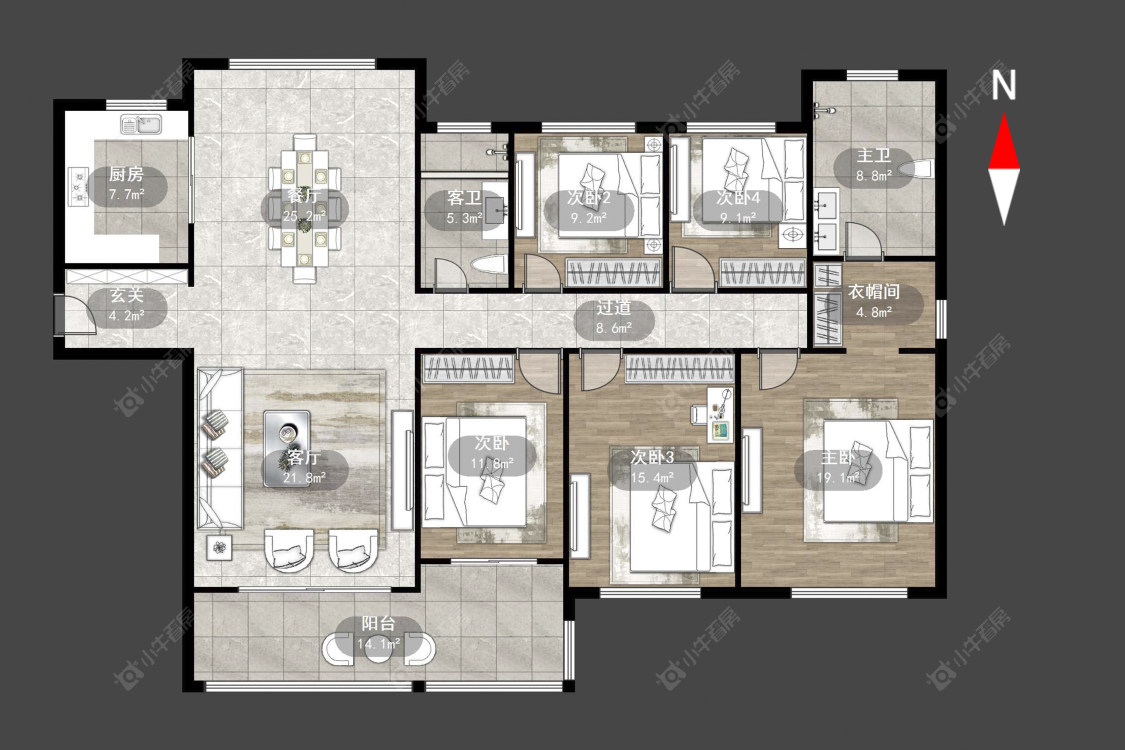 常州星河国际九区在售二手房源户型图_小牛看房