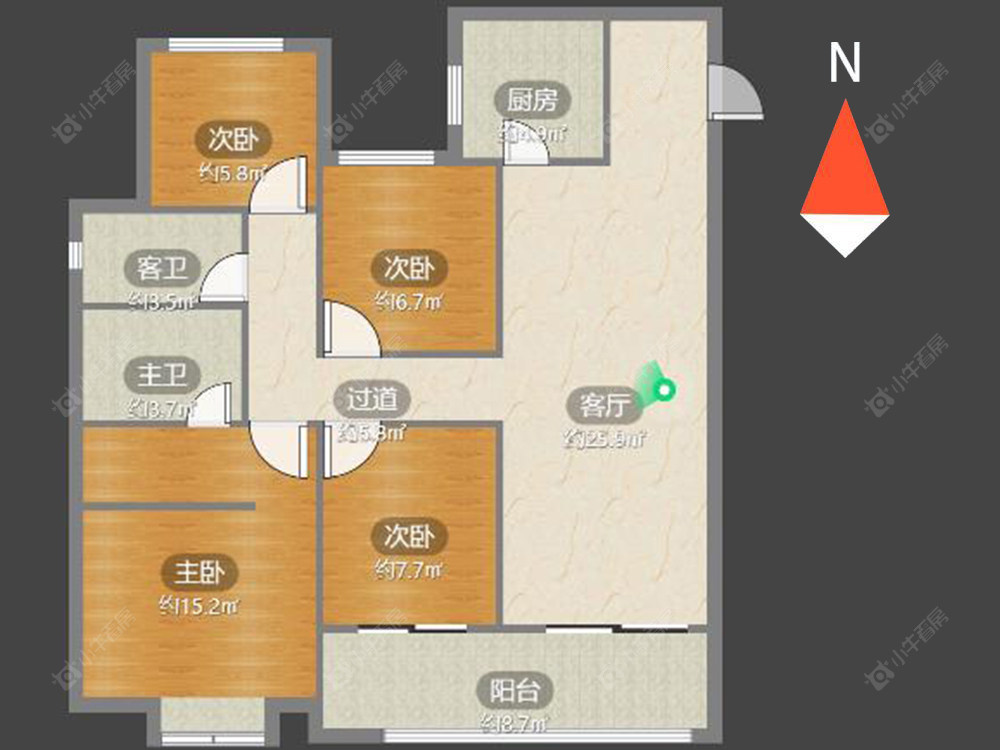 常州新城锦域在售二手房源户型图_小牛看房