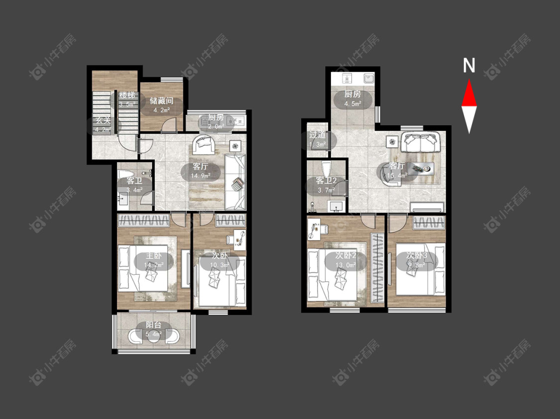 红东二村房源户型图 常州红东二村在售二手房源户型图_小牛看房