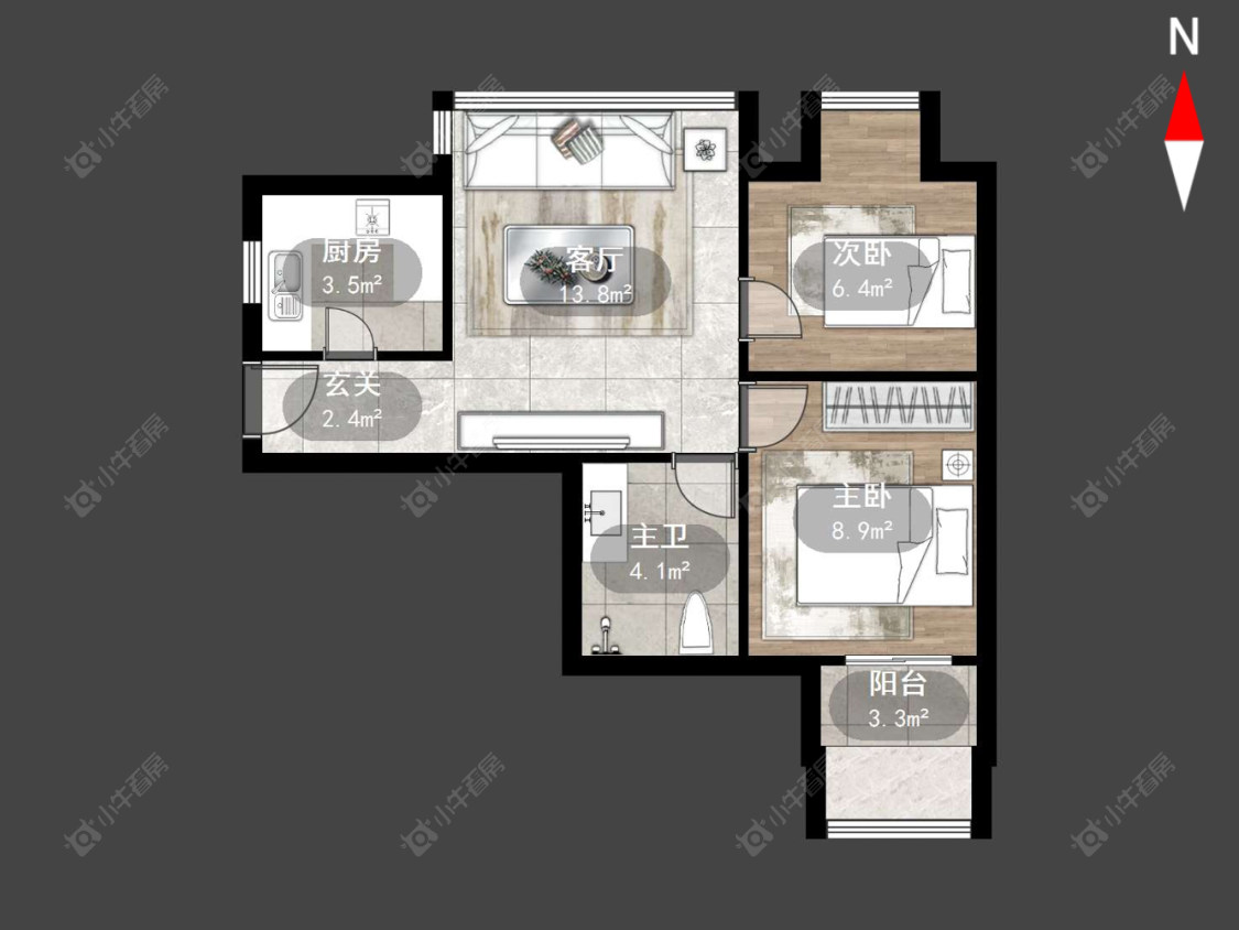 常州名骏家园在售二手房源户型图_小牛看房