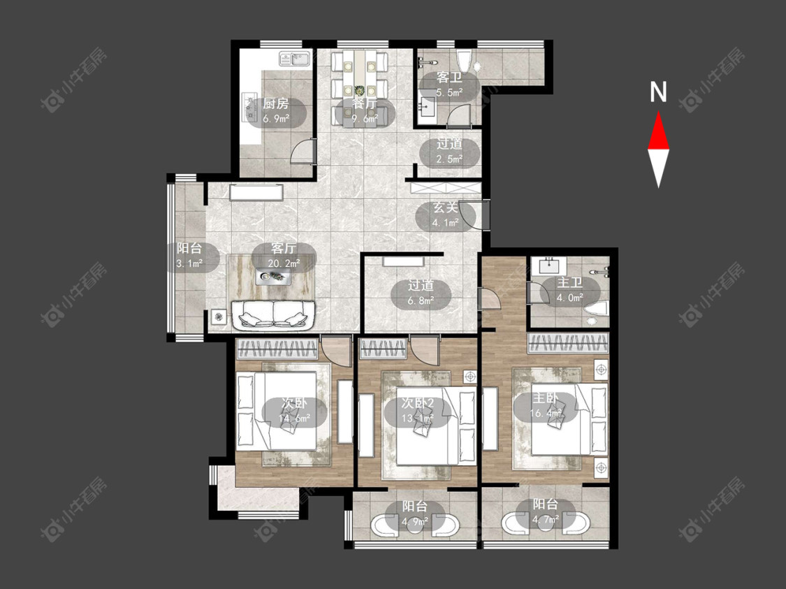 常州盛世名门在售二手房源户型图_小牛看房