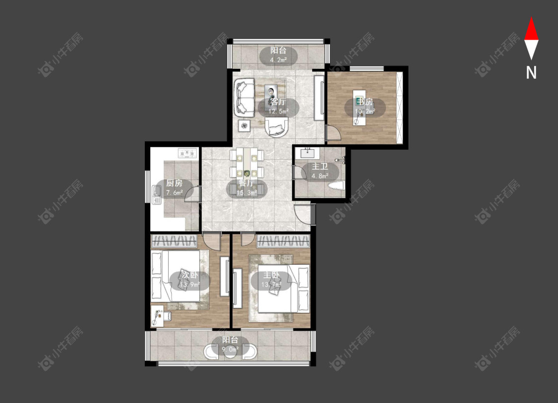 桃园公寓房源户型图 常州桃园公寓在售二手房源户型图_小牛看房
