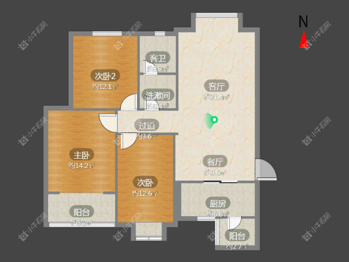 常州世府邻里中心在租房源室内图_小牛看房