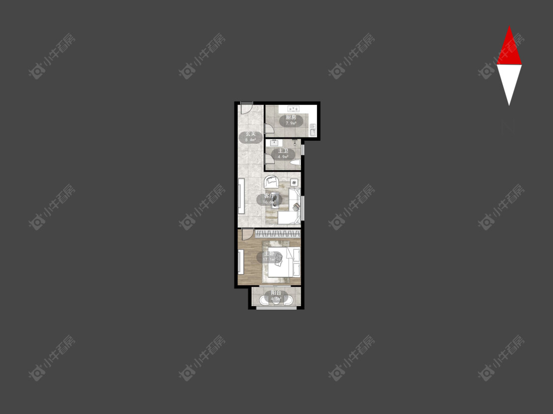 常州九洲新世界花苑在售二手房源室内图_小牛看房