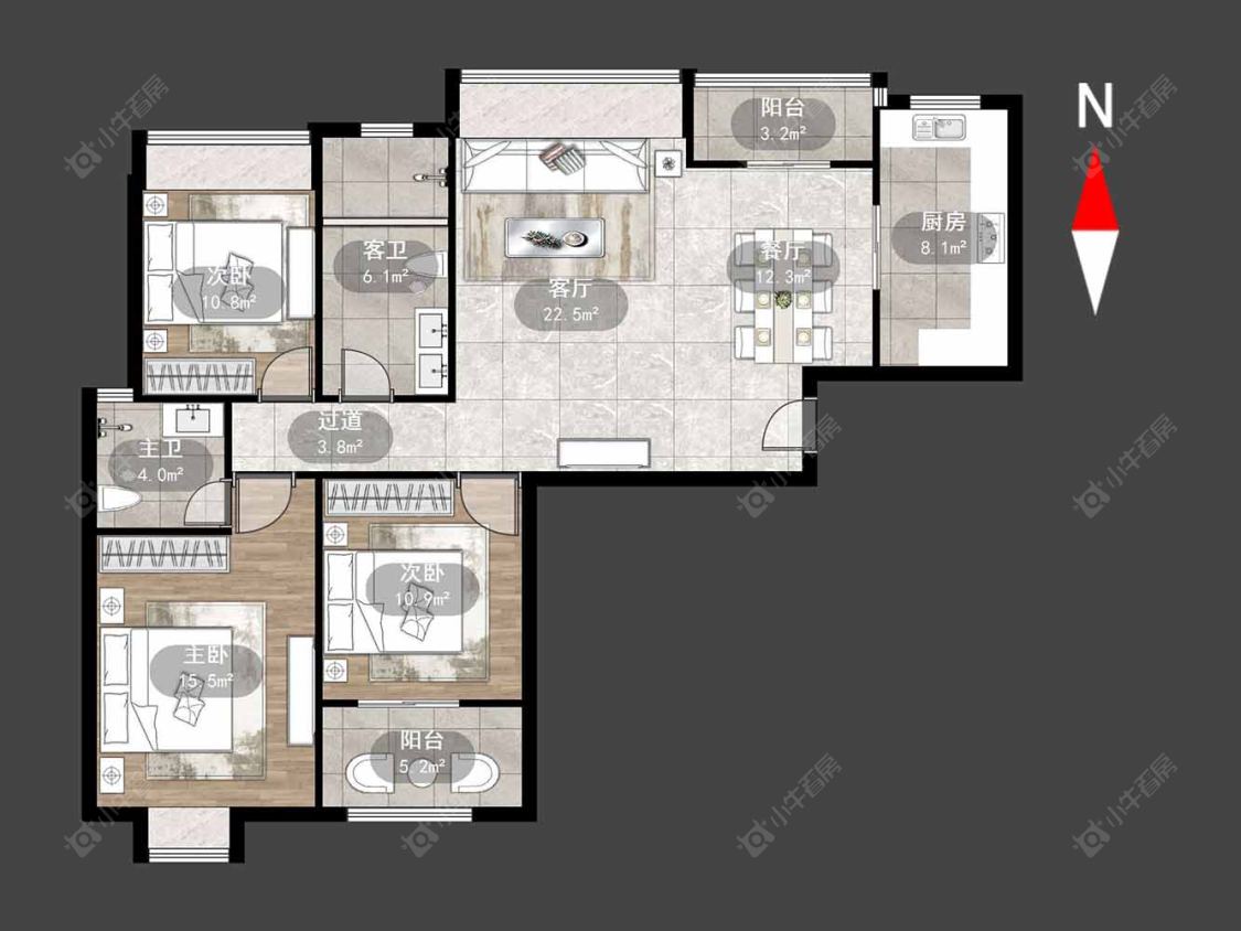 天隽峰房源户型图 常州天隽峰在售二手房源户型图_小牛看房