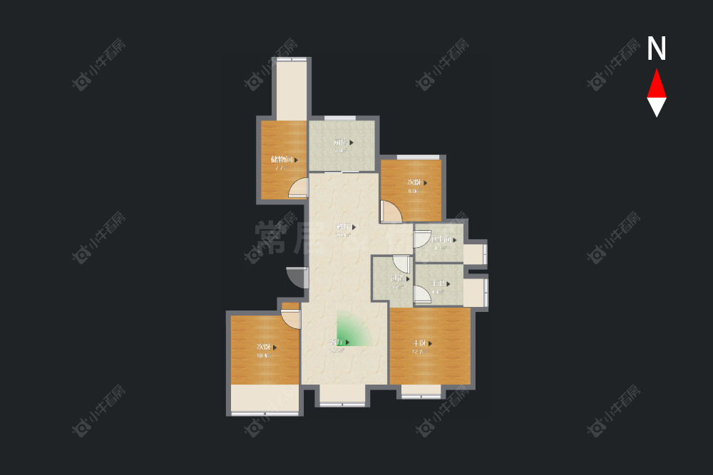 常州玉兰广场三期在售二手房源户型图_小牛看房