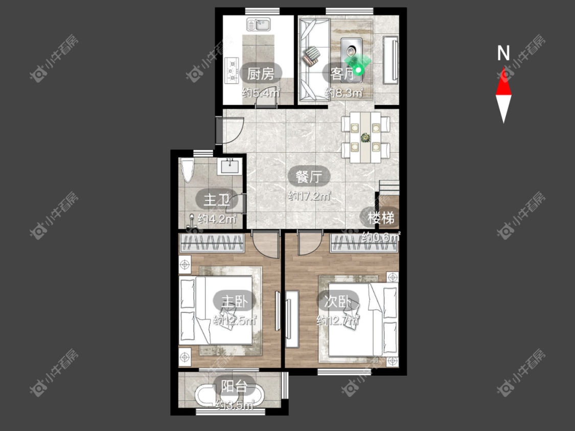 常州泰山二村在租房源户型图_小牛看房