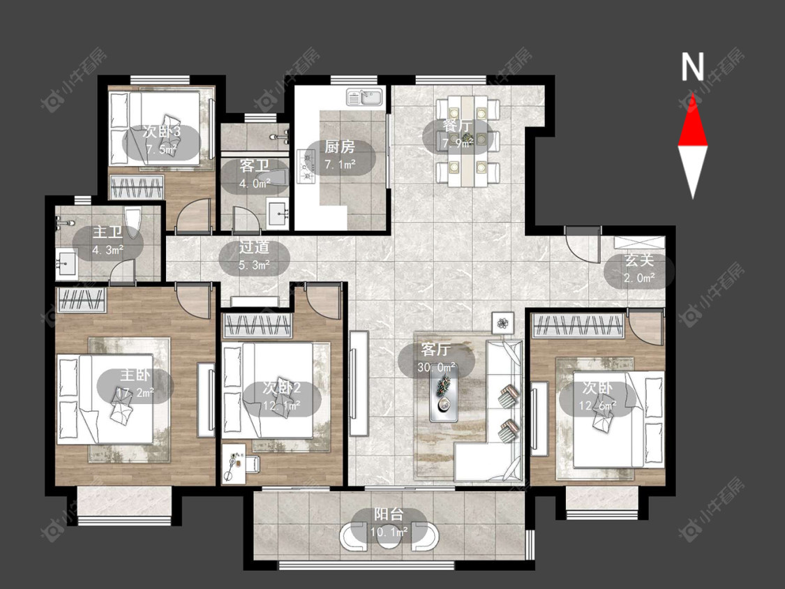 常州雅居乐熙悦府在售二手房源户型图_小牛看房