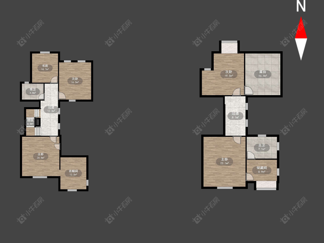 常州常发豪郡别墅区在售二手房源户型图_小牛看房