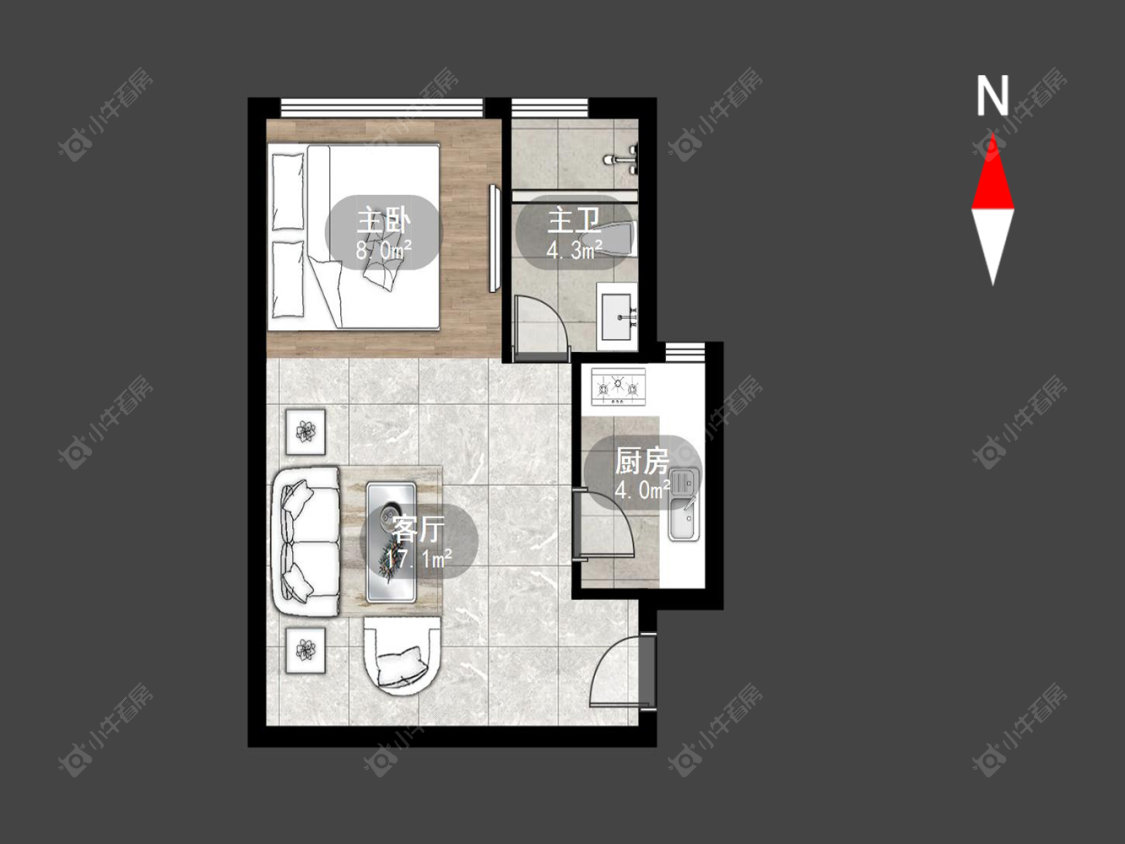 金百国际房源户型图 常州金百国际在售二手房源户型图_小牛看房
