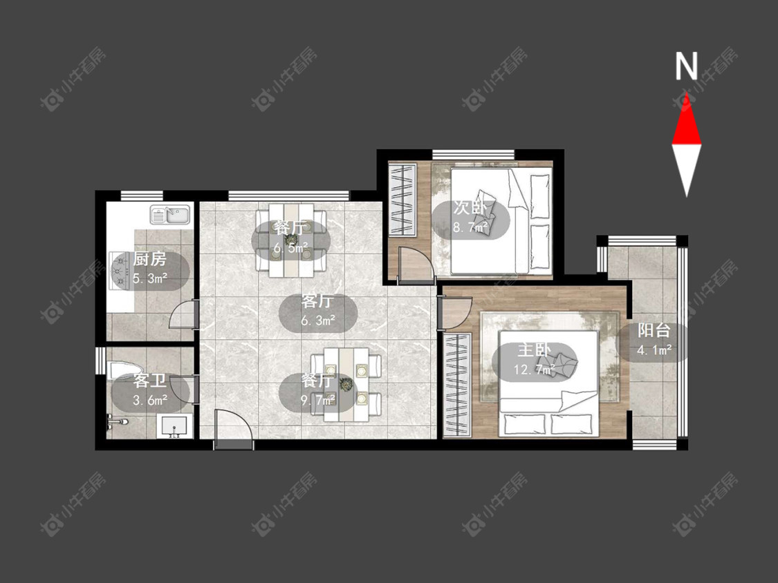 常州景秀世家在售二手房源户型图_小牛看房