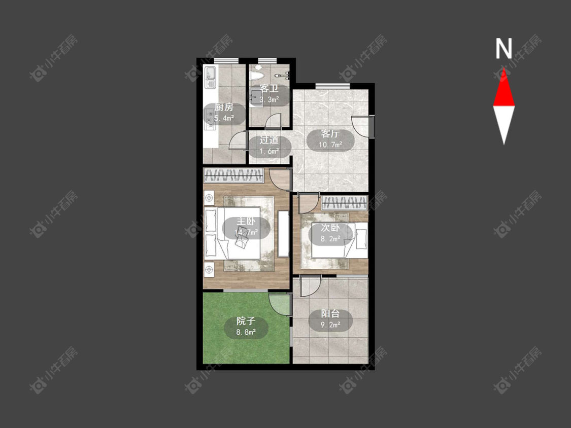 常州翠竹新村南区在售二手房房源户型图_小牛看房