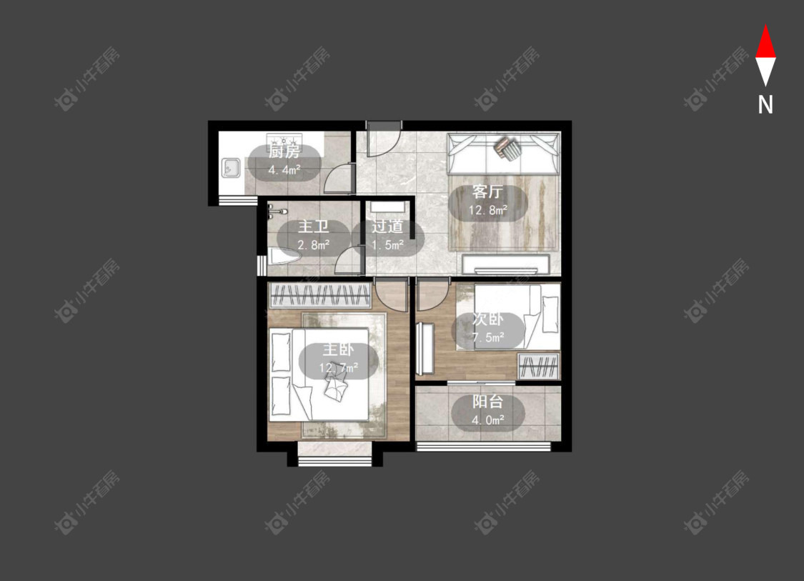 景福苑房源户型图 常州景福苑在售二手房源户型图_小牛看房