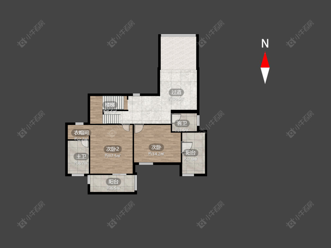 常州世茂香槟湖一期在售二手房源户型图_小牛看房