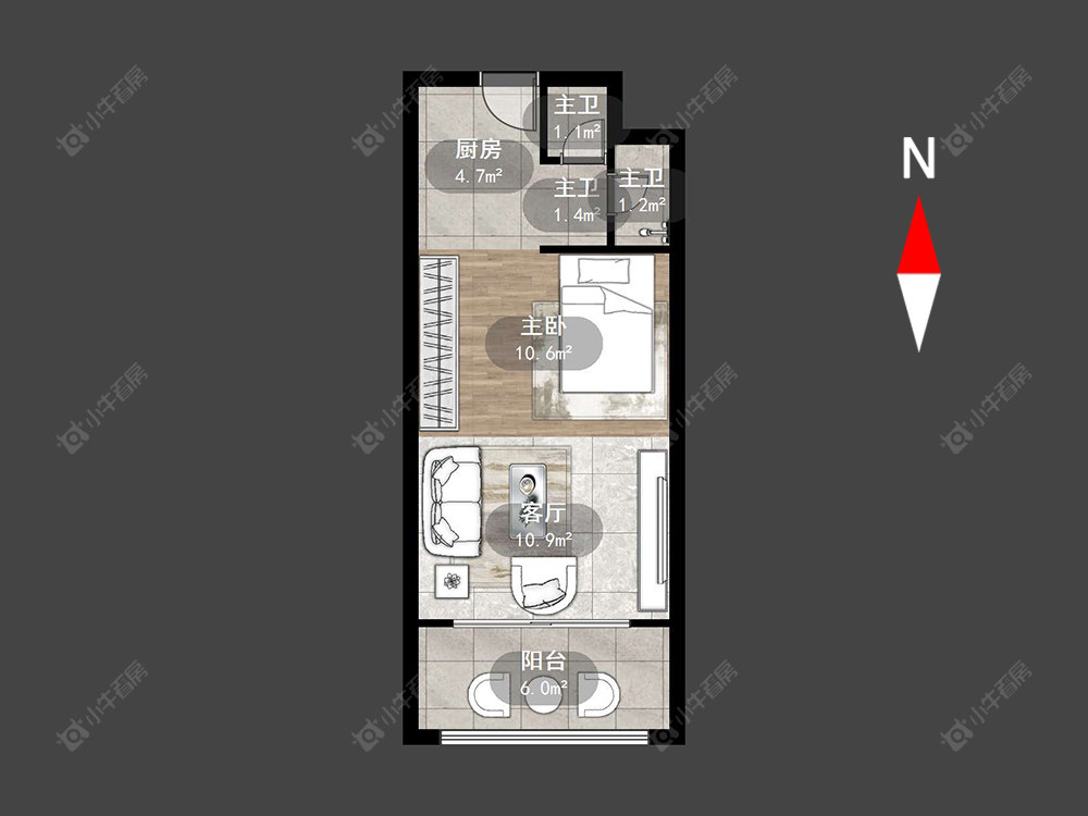 常州星河澜月湾在售二手房源户型图_小牛看房