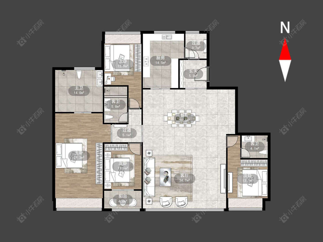 常州嘉宏一江风华在售二手房源户型图_小牛看房