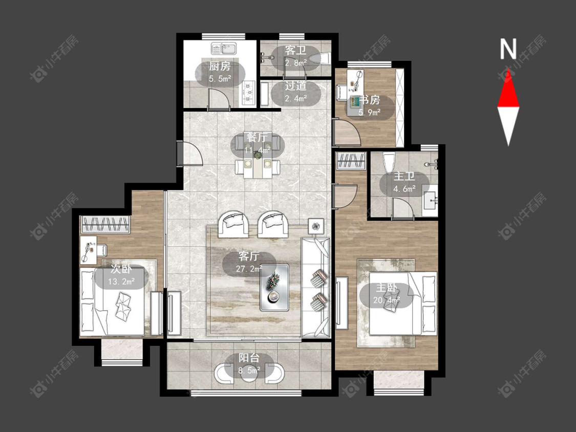 路劲雅居乐城市万象房源户型图 常州路劲雅居乐城市万象在售二手房源户型图_小牛看房