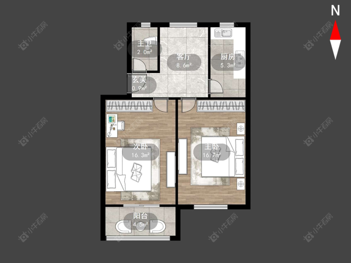 常州木梳路在售二手房房源户型图_小牛看房