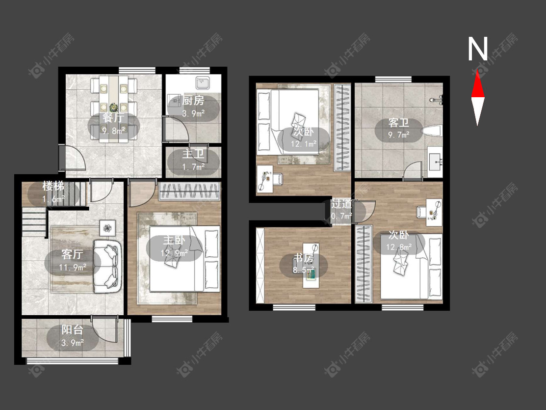常州朝阳二村在售二手房源户型图_小牛看房