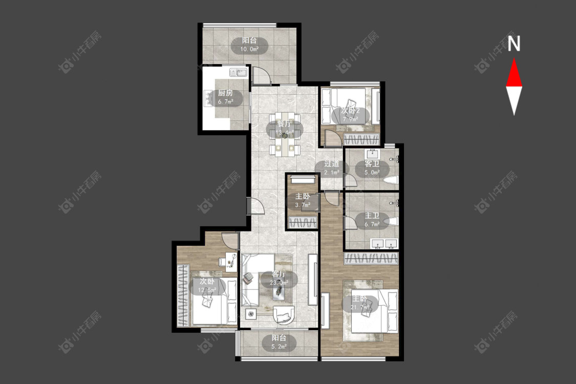 常州玉兰广场二期在售二手房源户型图_小牛看房
