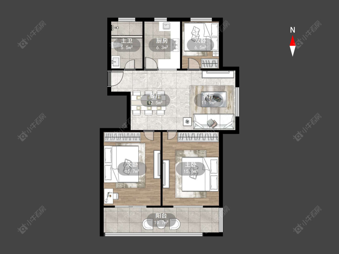 常州春风三村东区在售二手房源户型图_小牛看房