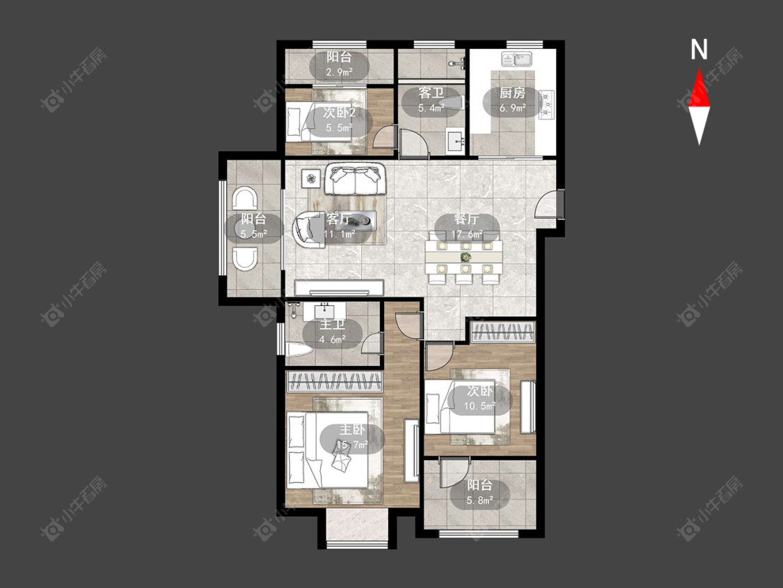 常州弘阳上城在售二手房源户型图_小牛看房