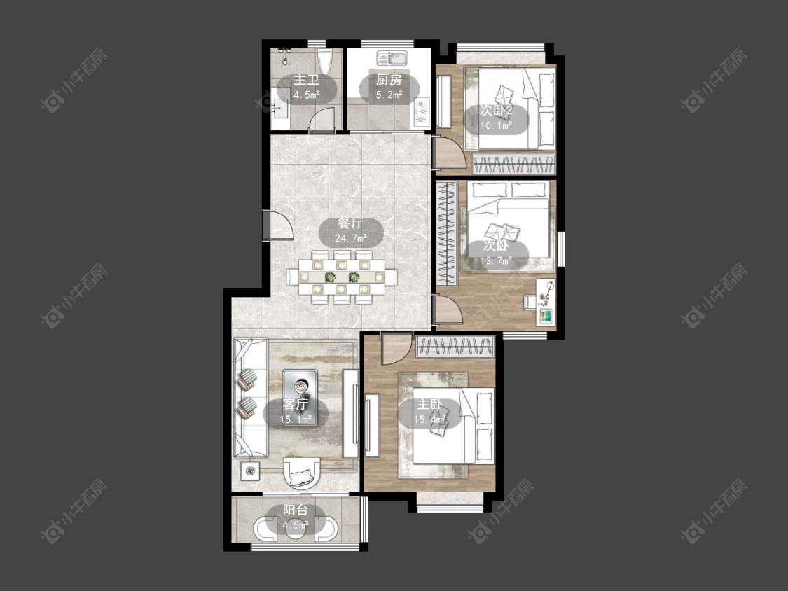 丹阳锦尚名都在售二手房源户型图_小牛看房