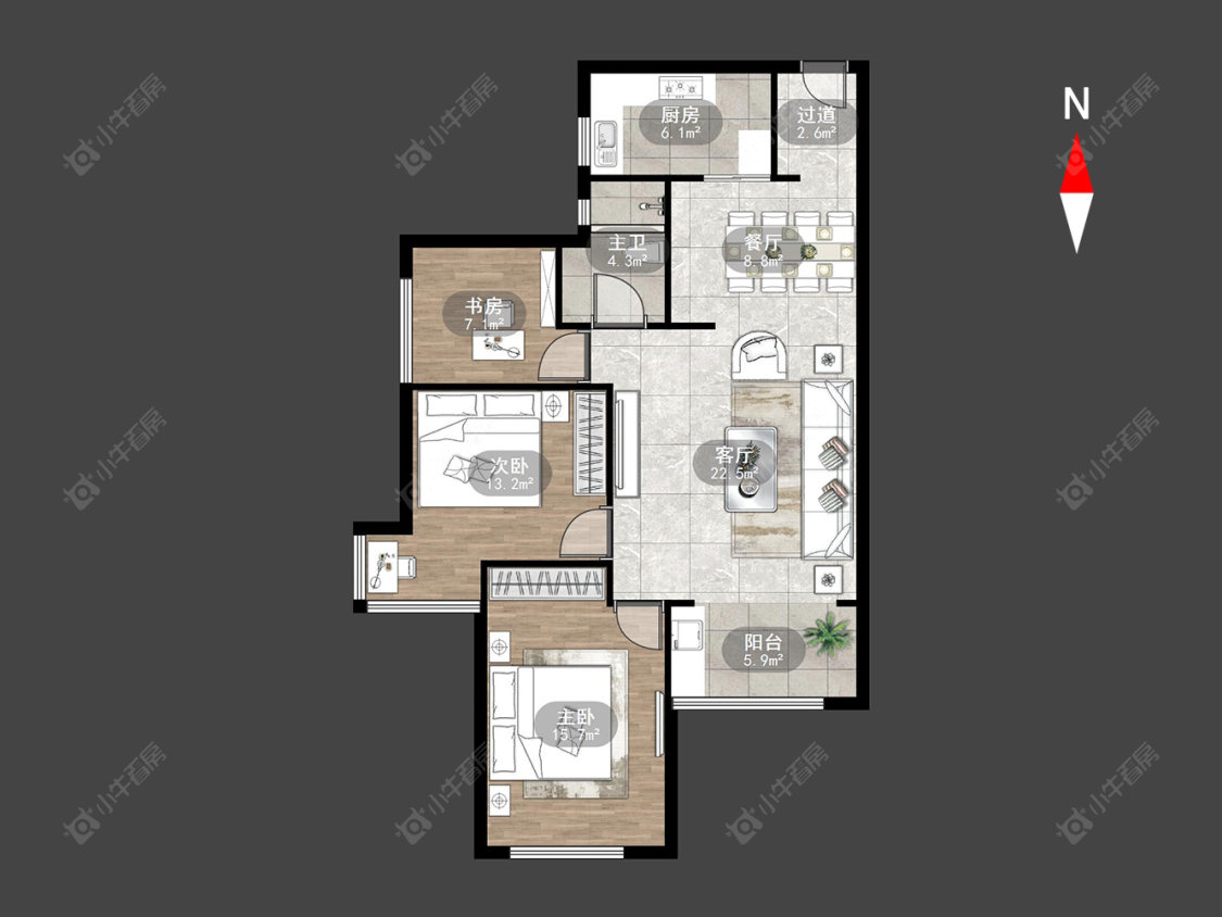 常州雅居乐星河湾在售二手房源户型图_小牛看房