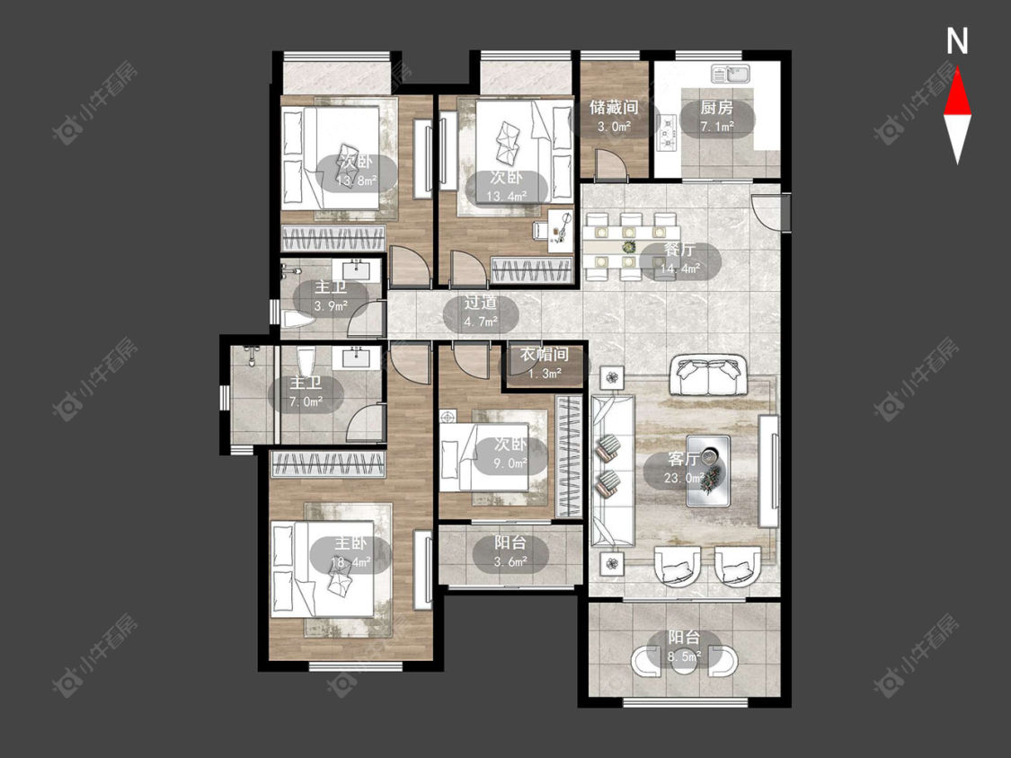 星都景苑房源户型图 常州星都景苑在售二手房源户型图_小牛看房