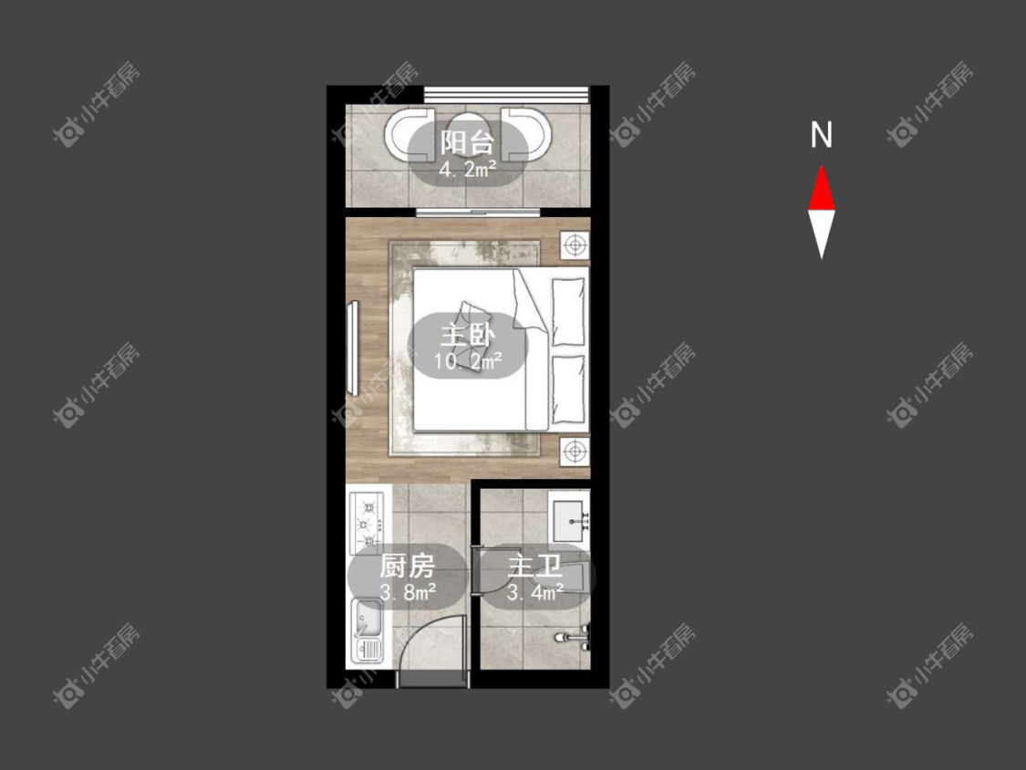 常州龙湖星图在租房源户型图_小牛看房