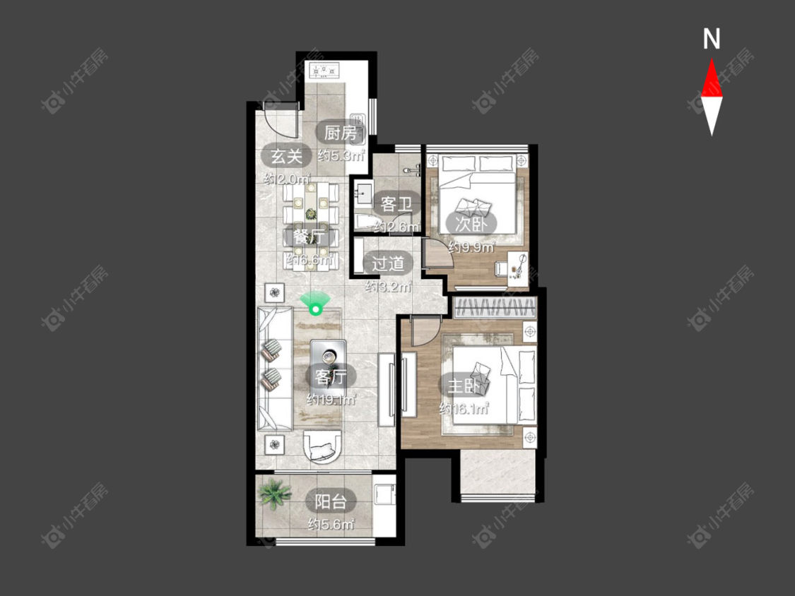 龙湖香醍时光房源户型图 常州龙湖香醍时光在售二手房源户型图_小牛看房