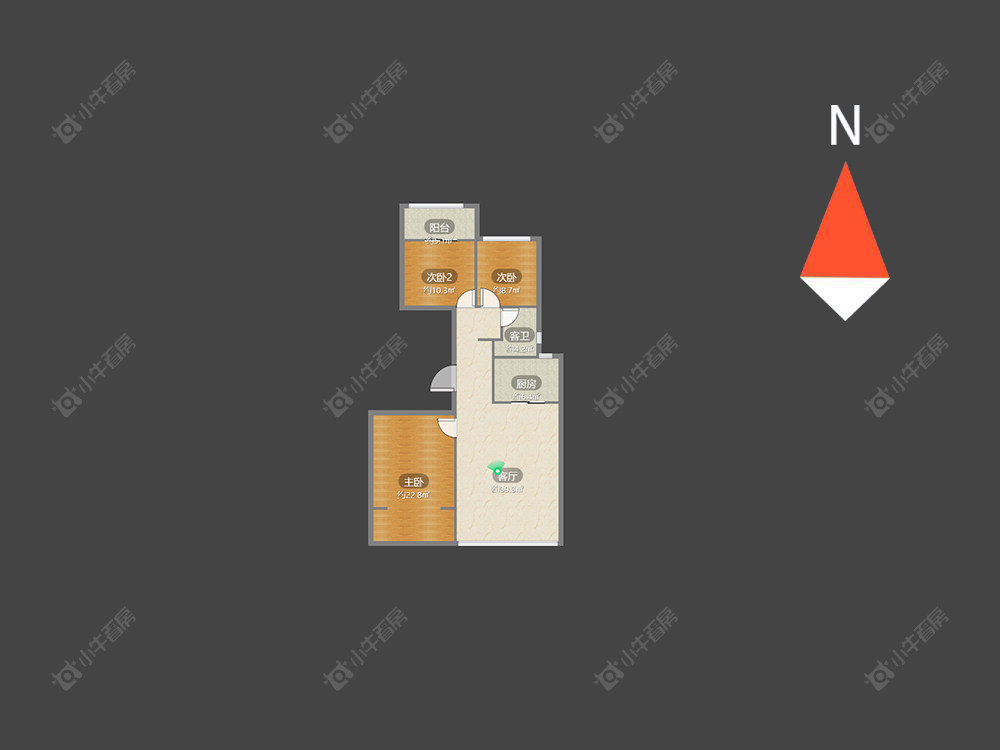 常州玉兰广场二期在售二手房源户型图_小牛看房