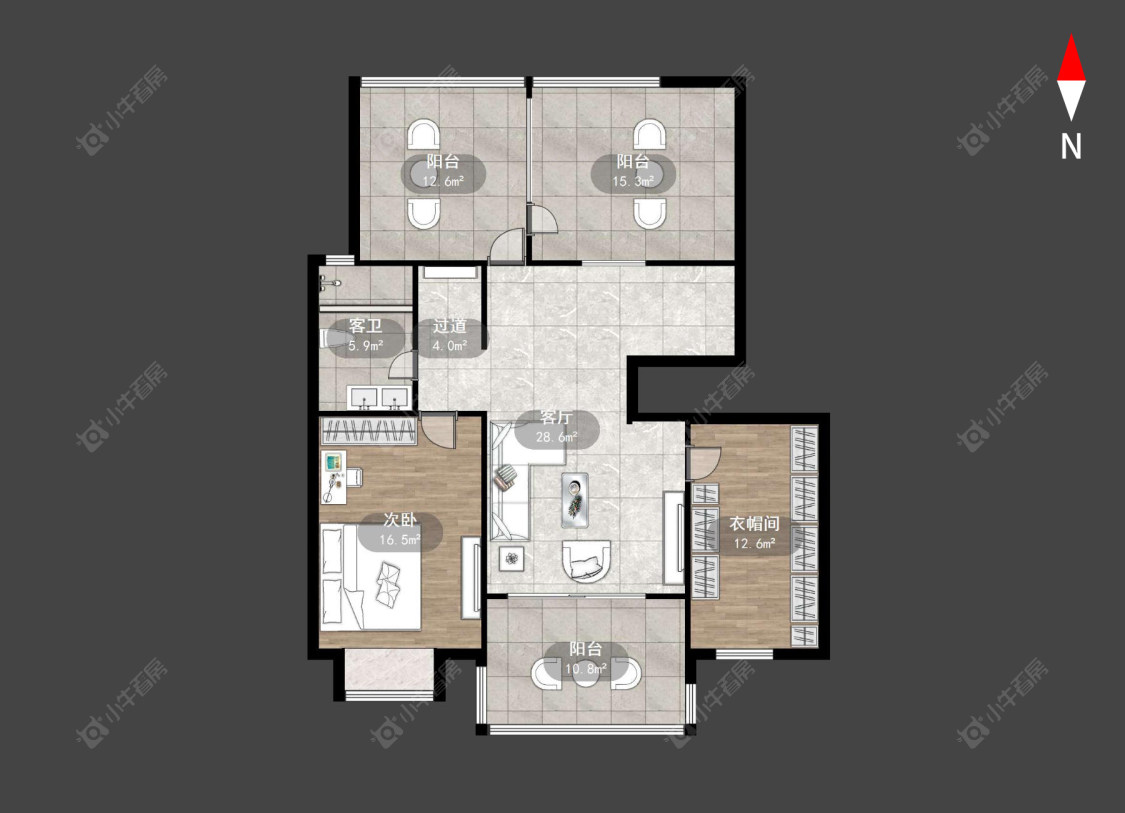 常州兰陵家园在售二手房源户型图_小牛看房