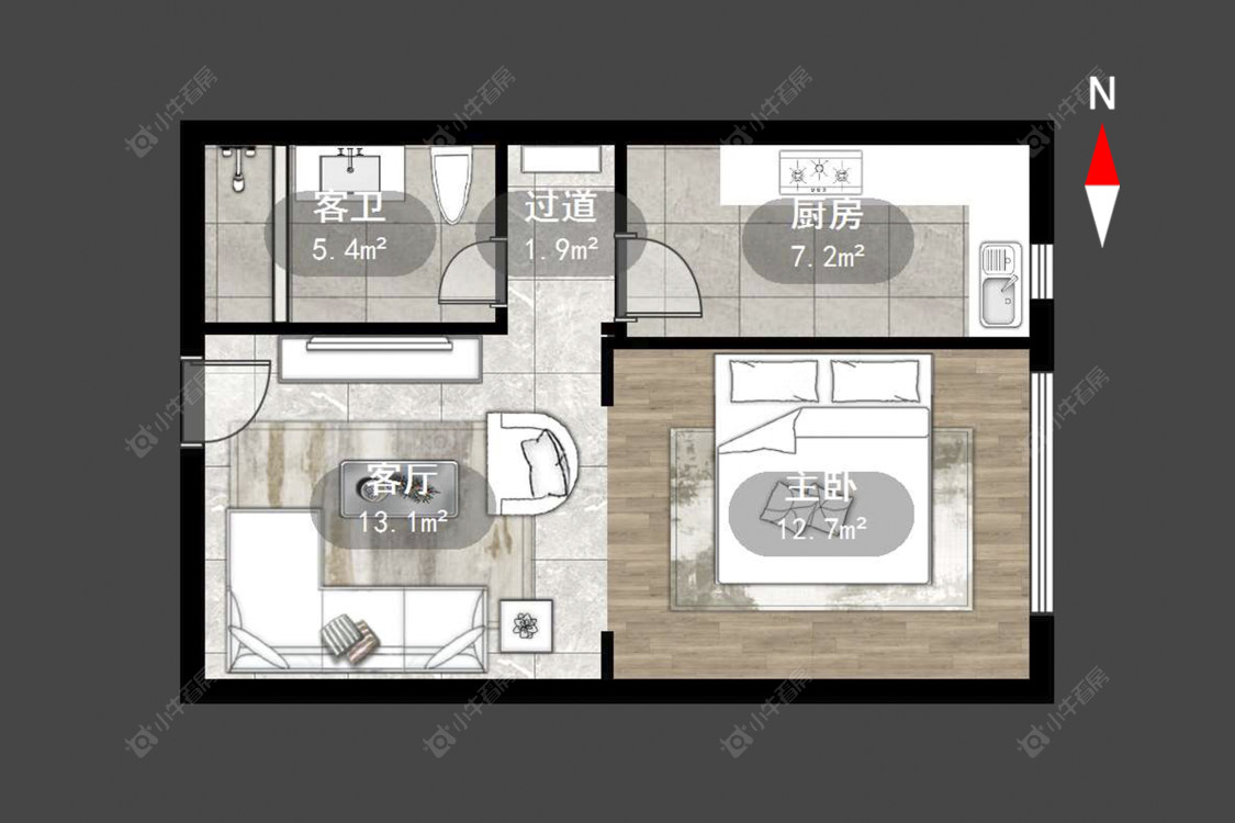 常州恒大御景在售二手房源户型图_小牛看房