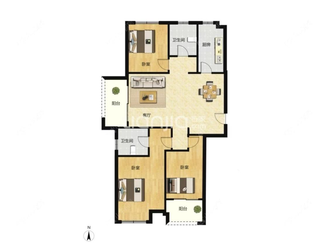 常州金玉苑在租房源户型图_小牛看房